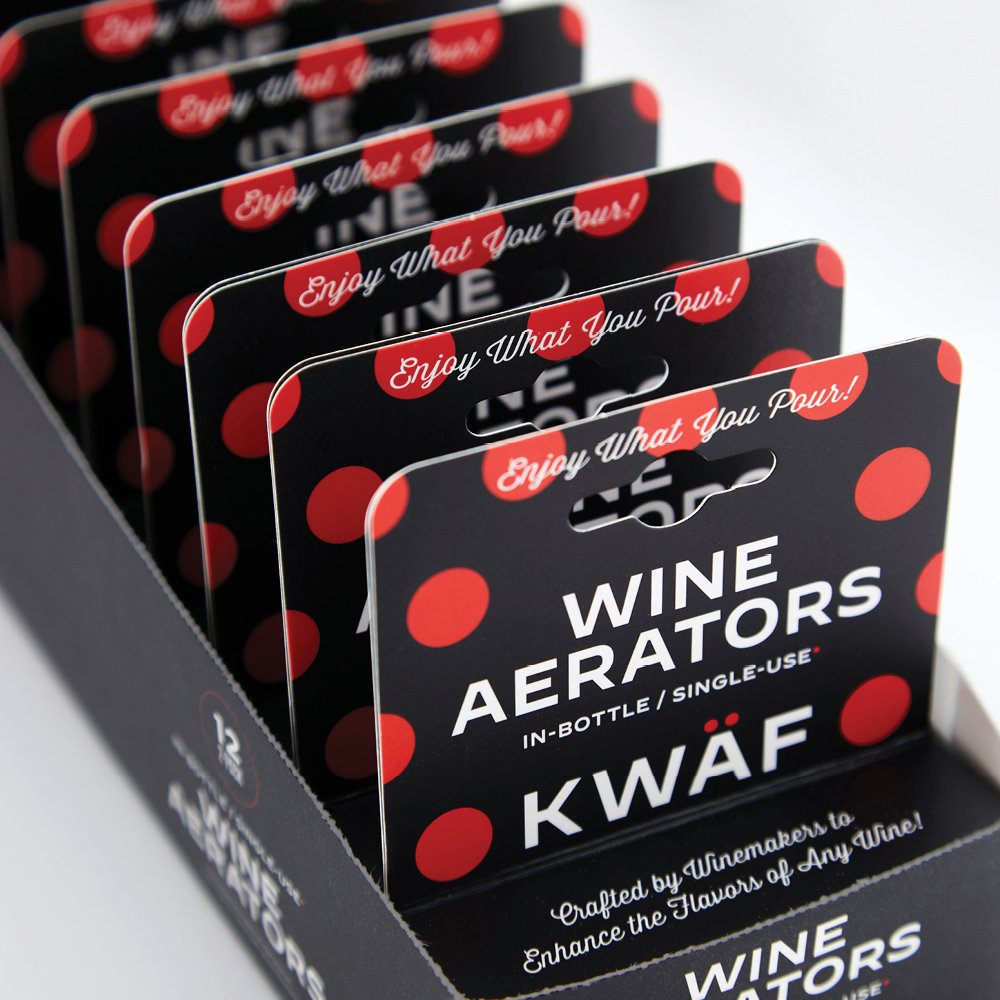 Wholesale and Distributors: KWÄF Wine Aerators Case (24 2-Packs)
