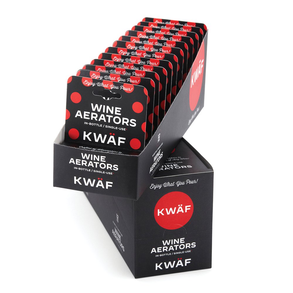 Wholesale and Distributors: KWÄF Wine Aerators Case (24 2-Packs)
