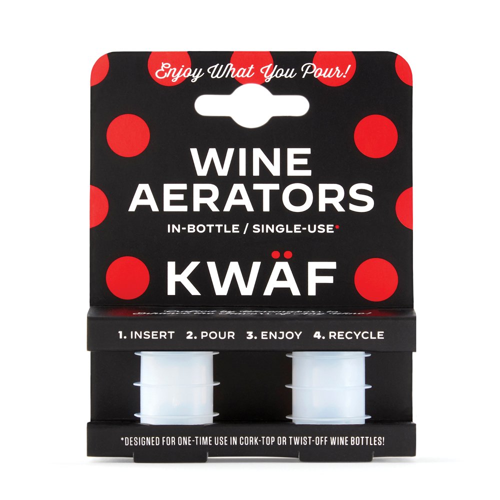 KWÄF Wine Aerators (2-Pack) for Improved Taste and Perfect Pour