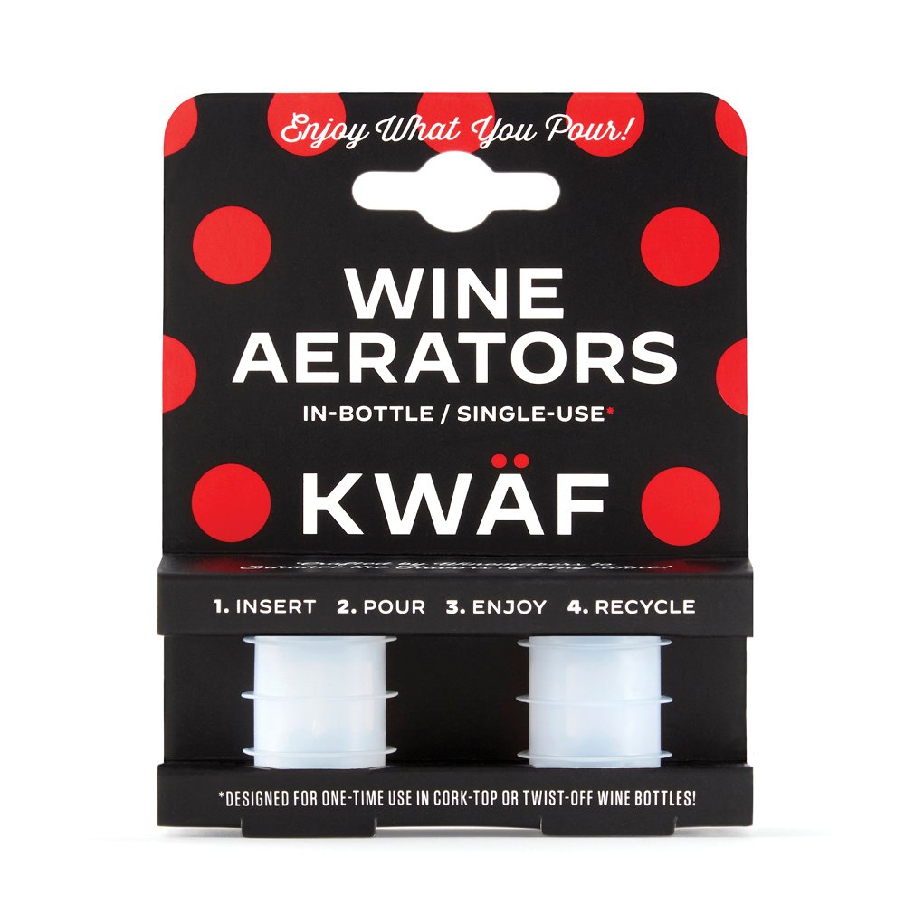 Wholesale and Distributors: KWÄF Wine Aerators Case (24 2-Packs)