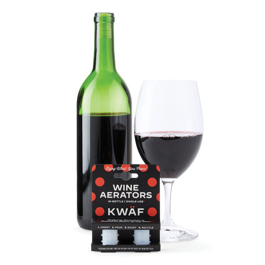 KWÄF Wine Aerators (2-Pack) for Improved Wine Taste and Perfect Pour