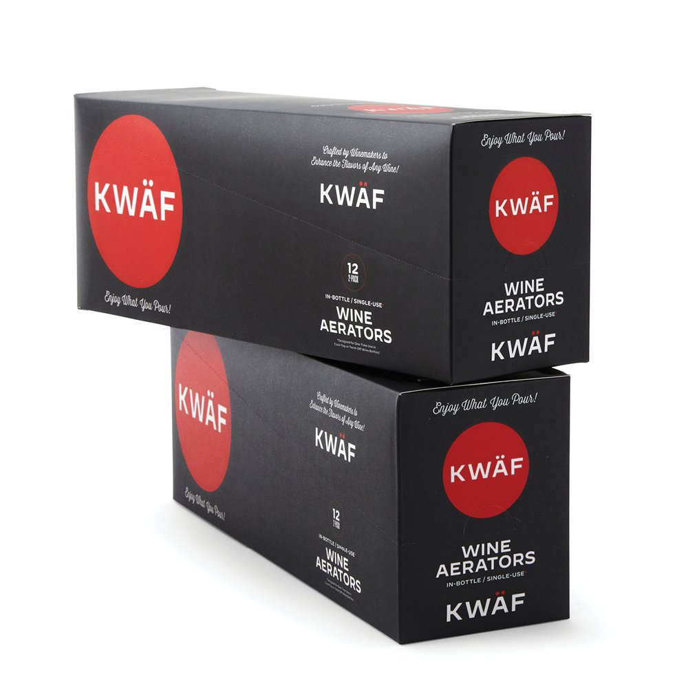 KWÄF Wine Aerators (2Pack) for Improved Wine Taste and Perfect Pour
